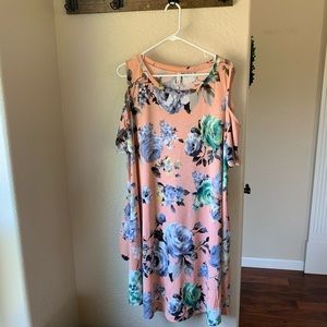 Boutique 3x cold shoulder dress - summer!
